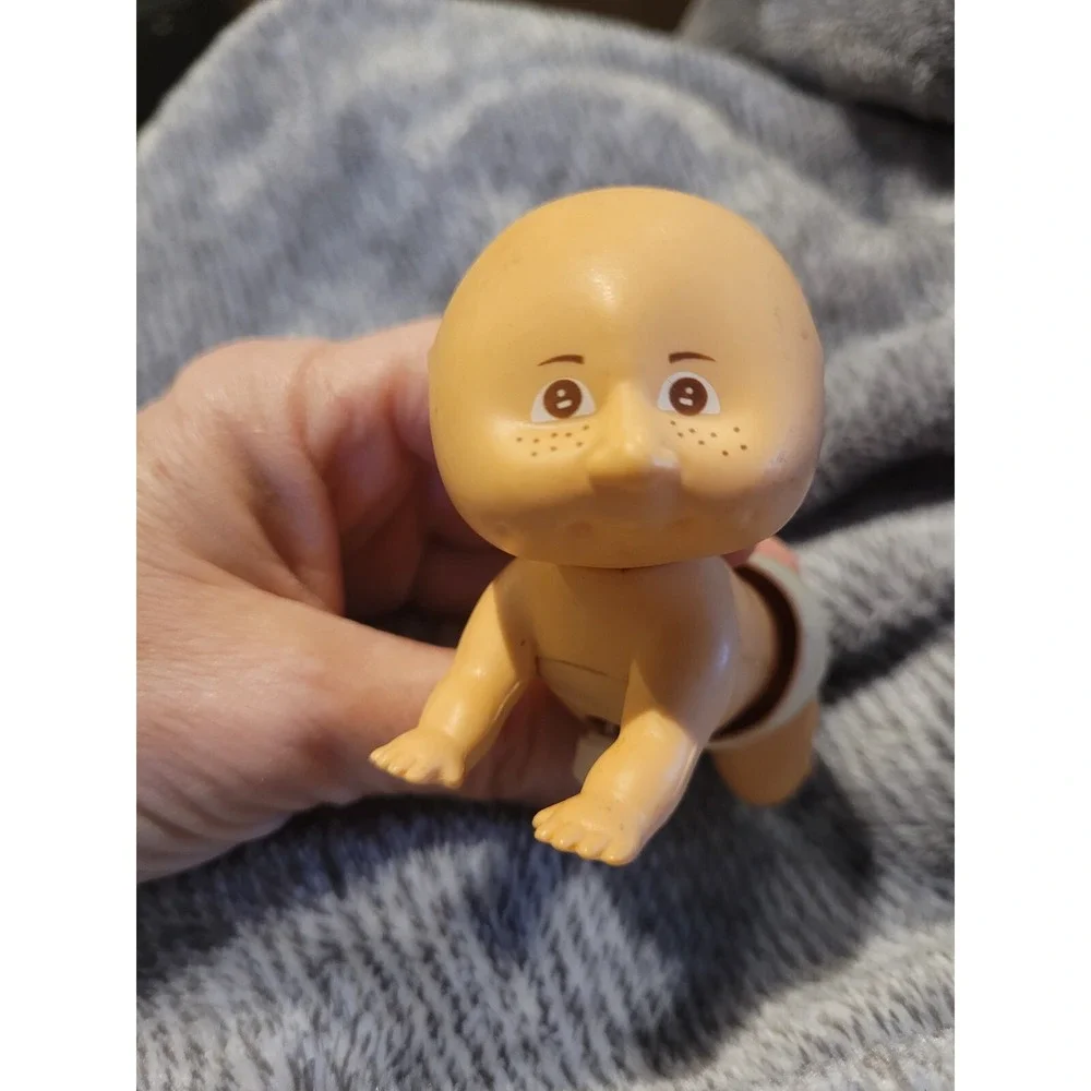 Vintage Tomy Cabbage Patch Kids Crawling Babies # 2586 - wind up 1983 WORKS